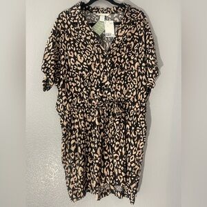 H&M-Size XL- Cheetah print shorts rumper